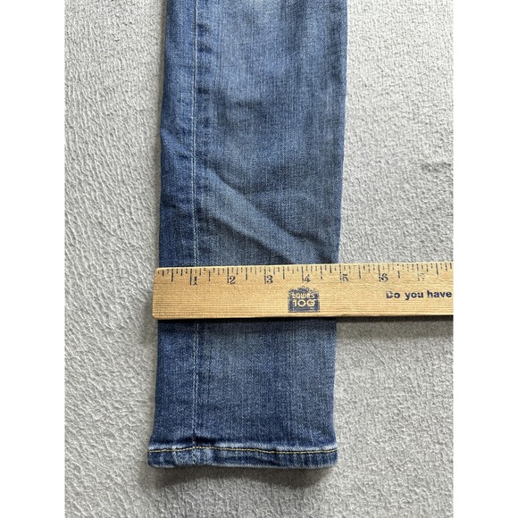 7 For All Mankind Jeans Womens 27 Blue The Skinny Stretch Denim Made USA Pants - Picture 13 of 15